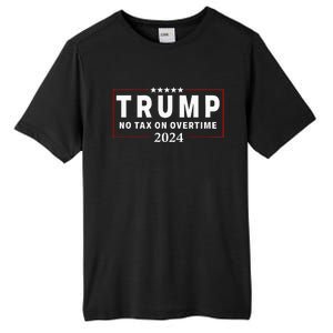 No Tax On Over Time Trump 2024 Voting For 47th President Tall Fusion ChromaSoft Performance T-Shirt