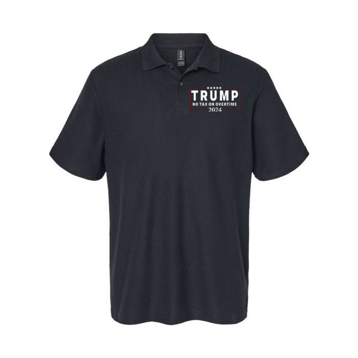 No Tax On Over Time Trump 2024 Voting For 47th President Softstyle Adult Sport Polo