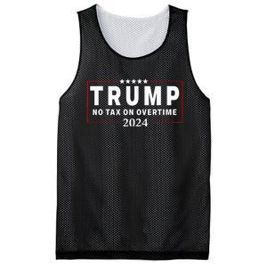 No Tax On Over Time Trump 2024 Voting For 47th President Mesh Reversible Basketball Jersey Tank