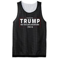 No Tax On Over Time Trump 2024 Voting For 47th President Mesh Reversible Basketball Jersey Tank