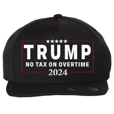 No Tax On Over Time Trump 2024 Voting For 47th President Wool Snapback Cap