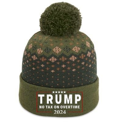 No Tax On Over Time Trump 2024 Voting For 47th President The Baniff Cuffed Pom Beanie