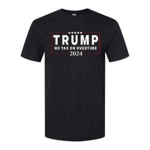 No Tax On Over Time Trump 2024 Voting For 47th President Softstyle CVC T-Shirt