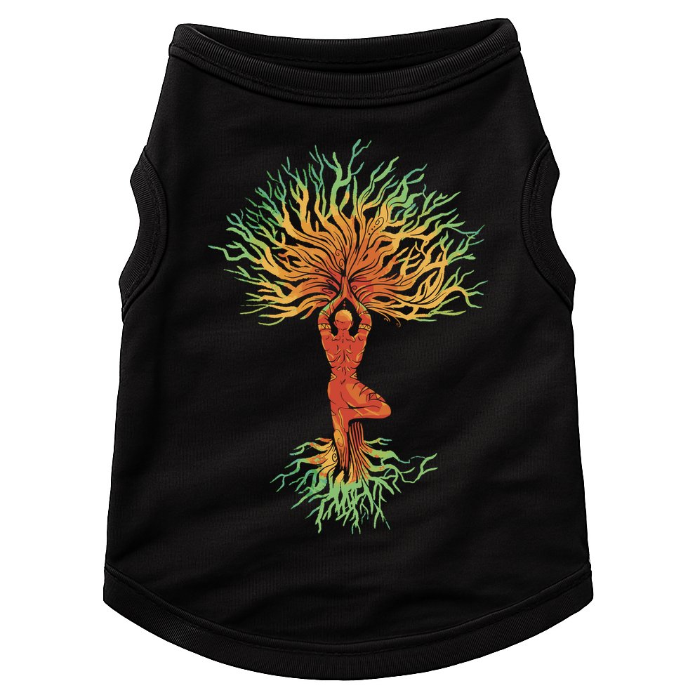 Nature Tree Of Life Yoga Colorful Doggie Tank