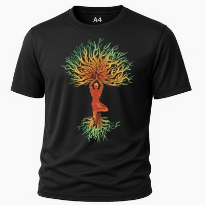 Nature Tree Of Life Yoga Colorful Performance Shirt