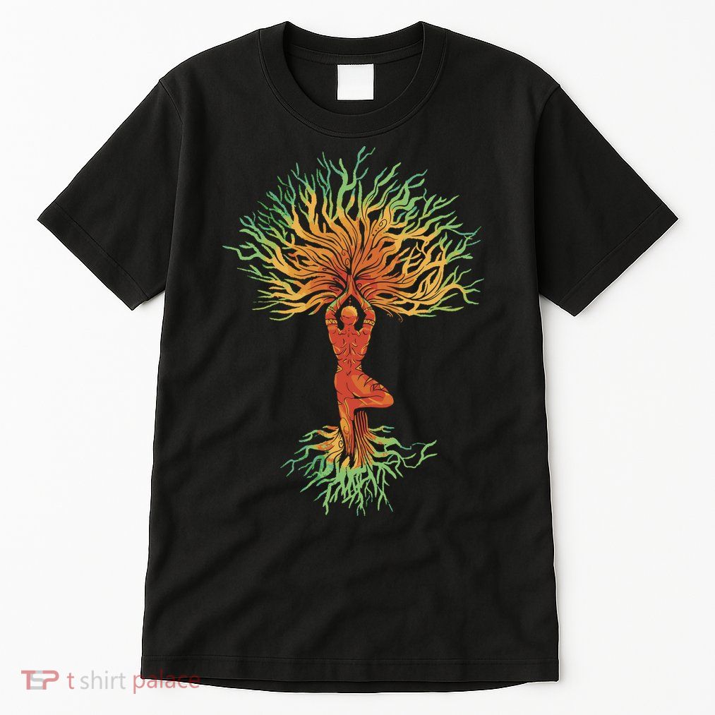 Nature Tree Of Life Yoga Colorful Tall T-Shirt