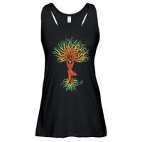 Nature Tree Of Life Yoga Colorful Ladies Essential Flowy Tank