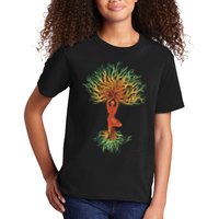 Nature Tree Of Life Yoga Colorful Kids T-Shirt