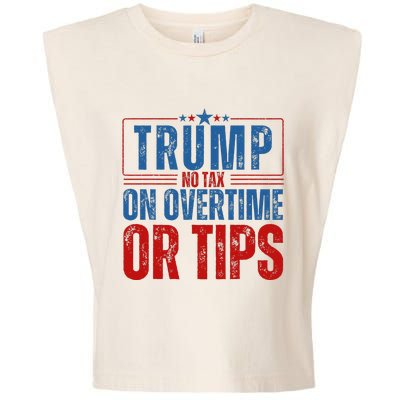 No Tax On Overtime Or Tips Garment-Dyed Women's Muscle Tee