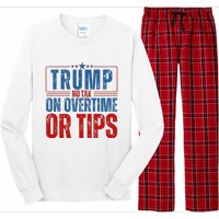 No Tax On Overtime Or Tips Long Sleeve Pajama Set