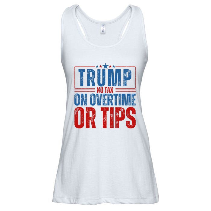 No Tax On Overtime Or Tips Ladies Essential Flowy Tank