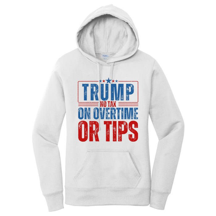 No Tax On Overtime Or Tips Women's Pullover Hoodie