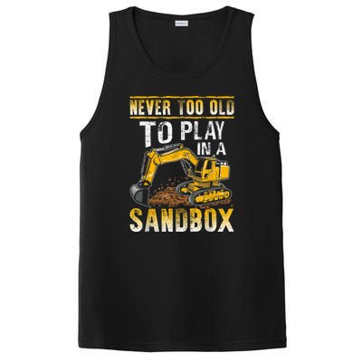 Never Too Old To Play Heavy Equipment Excavator Operator PosiCharge Competitor Tank