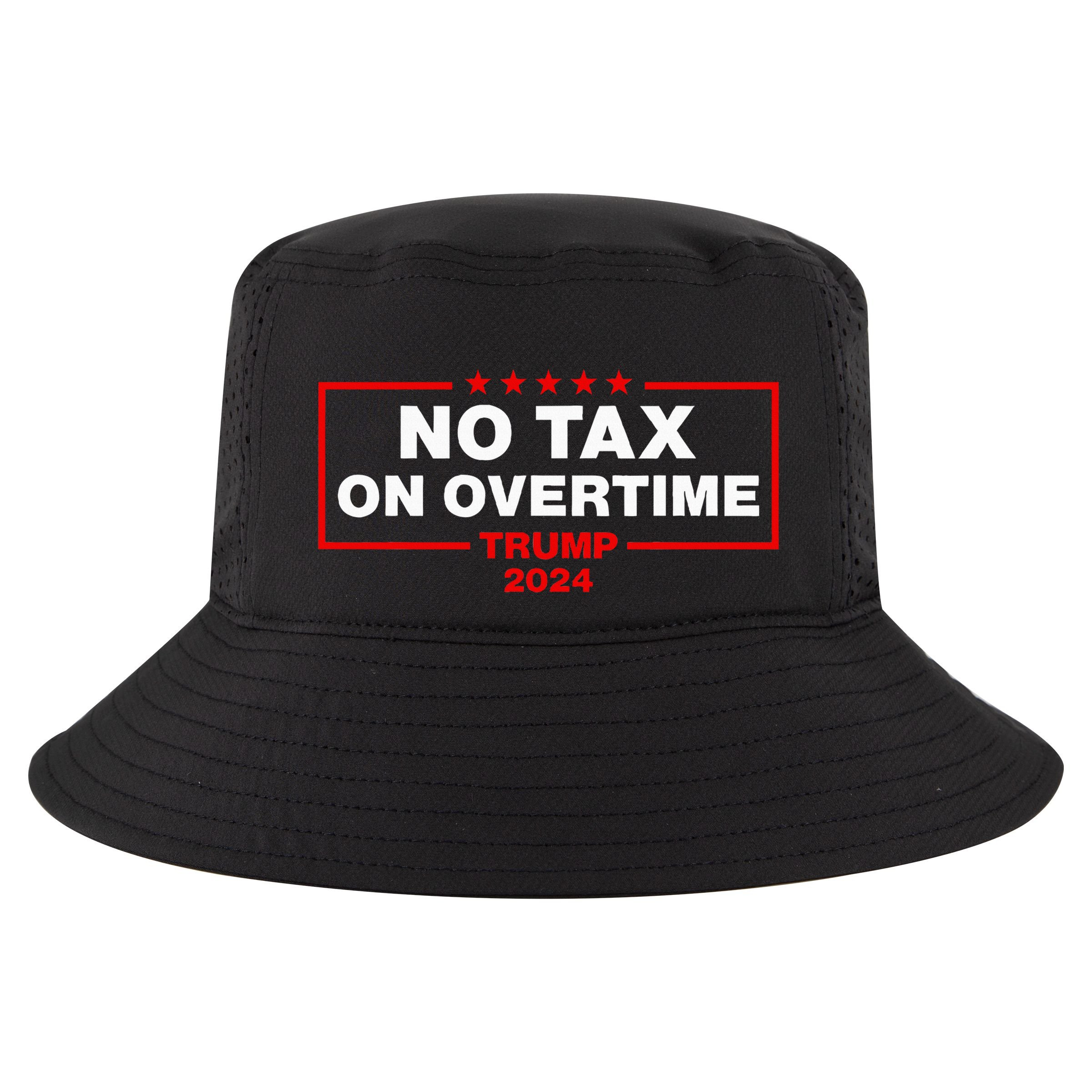 No Tax Overtime Vote Trump Vance 2024 Cool Comfort Performance Bucket Hat