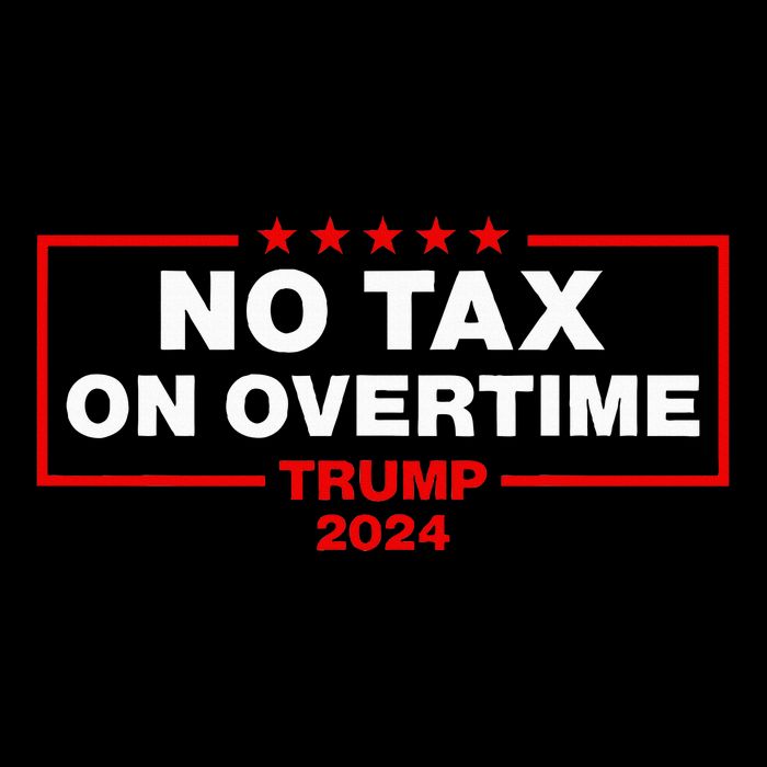 No Tax Overtime Vote Trump Vance 2024 Poster