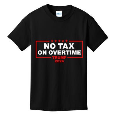 No Tax Overtime Vote Trump Vance 2024 Kids T-Shirt