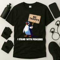 No Tariffs Penguin Protest Heard Island I Stand With Penguin T-Shirt
