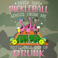 NEVER TAKE PICKLEBALL ADVICE FROM ME LQT Legacy Tie Dye Trucker Hat