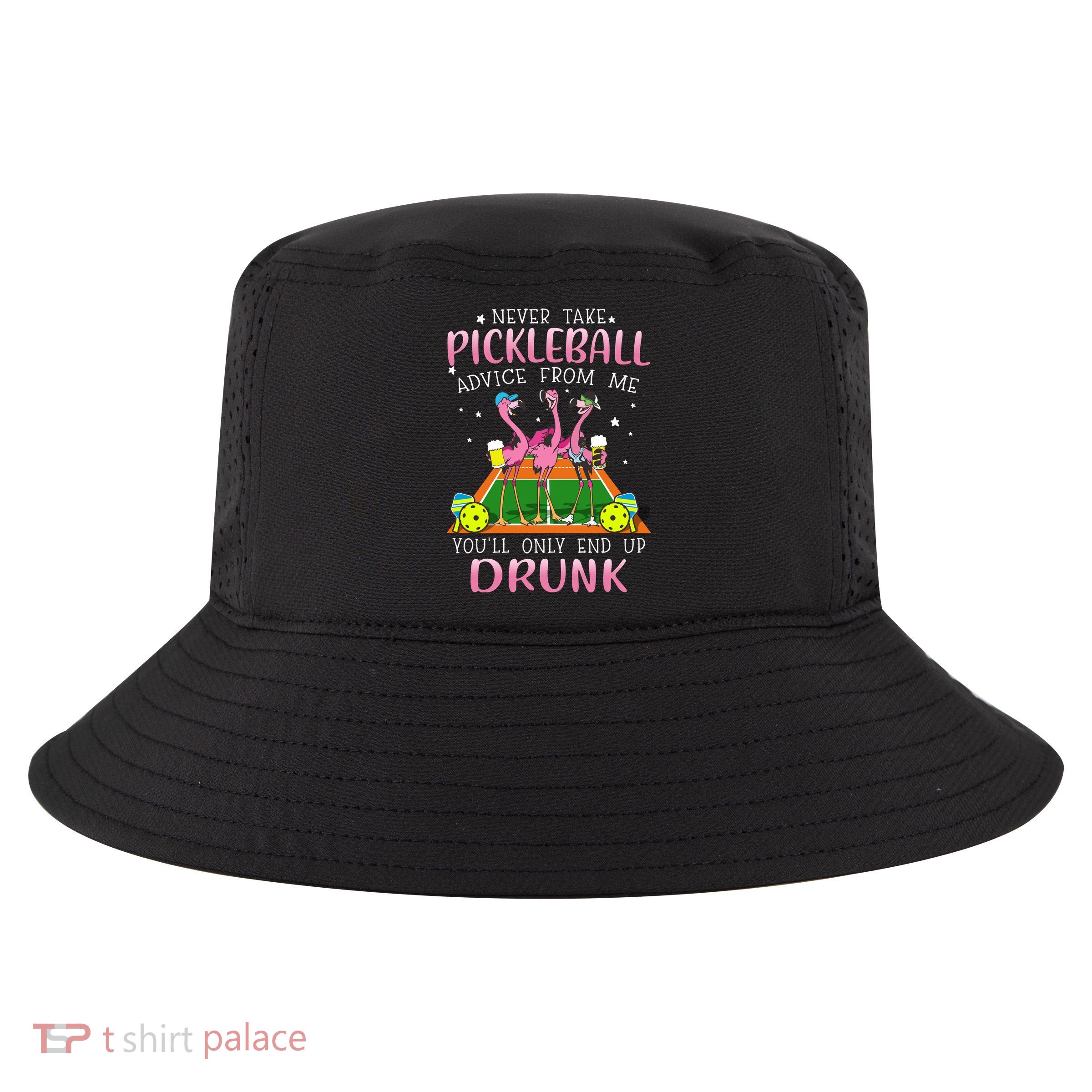 NEVER TAKE PICKLEBALL ADVICE FROM ME LQT Cool Comfort Performance Bucket Hat