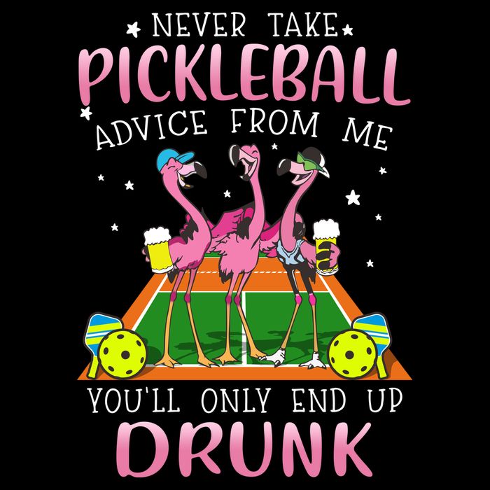 NEVER TAKE PICKLEBALL ADVICE FROM ME LQT Flexfit Unipanel Trucker Cap