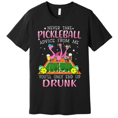NEVER TAKE PICKLEBALL ADVICE FROM ME LQT Premium T-Shirt