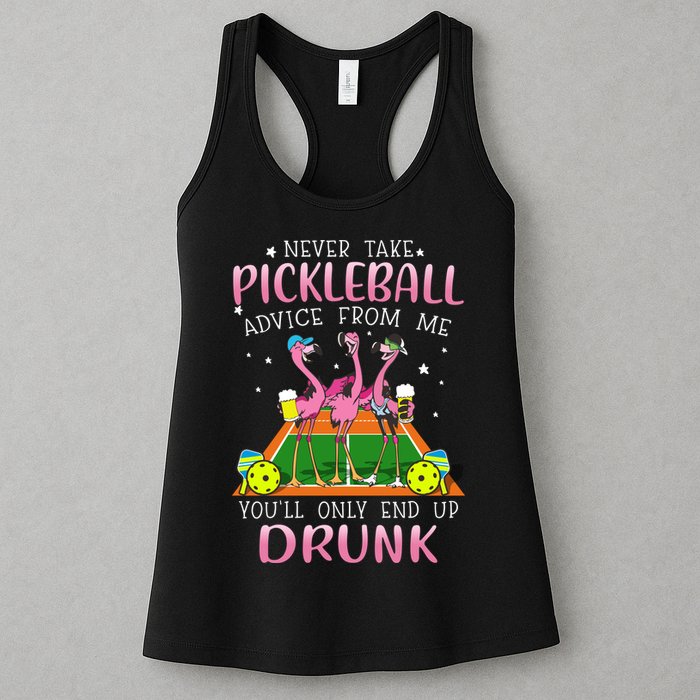NEVER TAKE PICKLEBALL ADVICE FROM ME LQT Womens Tank Top