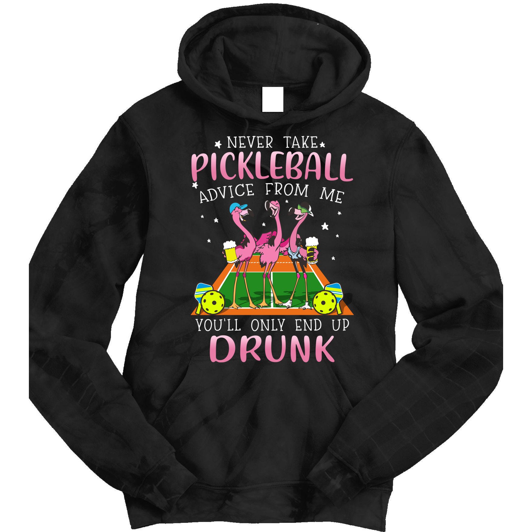 NEVER TAKE PICKLEBALL ADVICE FROM ME LQT Tie Dye Hoodie