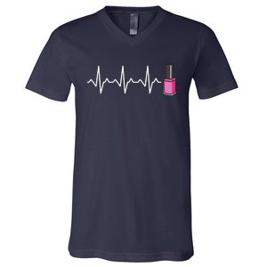 Nail Tech Polish V-Neck T-Shirt