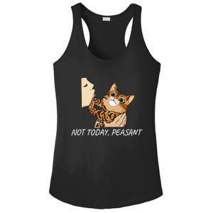 Not Today Peasant Funny Bengal Cat Unique Ladies PosiCharge Competitor Racerback Tank