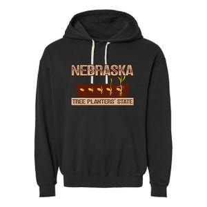 Nebraska Tree Planters State Garment-Dyed Fleece Hoodie