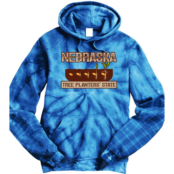 Nebraska Tree Planters State Tie Dye Hoodie