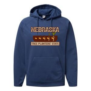 Nebraska Tree Planters State Performance Fleece Hoodie