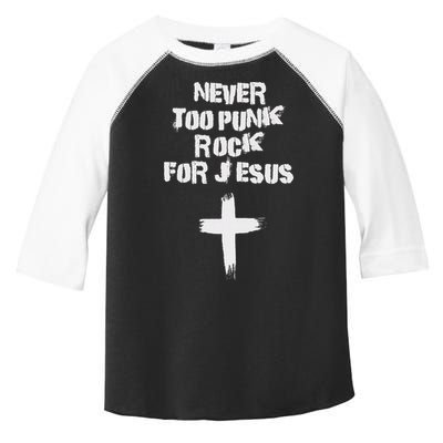 Never Too Punk Rock For Jesus Religious Christian Bands Toddler Fine Jersey T-Shirt