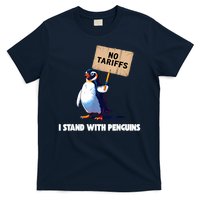 No Tariffs Penguin Protest Heard Island I Stand With Penguin T-Shirt