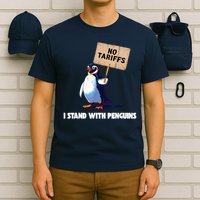 No Tariffs Penguin Protest Heard Island I Stand With Penguin T-Shirt