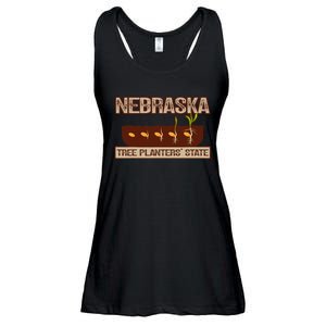 Nebraska Tree Planters State Throwback Ladies Essential Flowy Tank