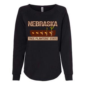 Nebraska Tree Planters State Throwback Womens California Wash Sweatshirt