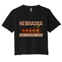 Nebraska Tree Planters State Throwback Women's Crop Top Tee