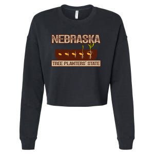 Nebraska Tree Planters State Throwback Cropped Pullover Crew