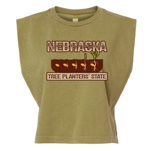 Nebraska Tree Planters State Throwback Garment-Dyed Women's Muscle Tee