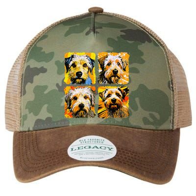 Norfolk Terrier Pop Art Colorful Drawing Painting Legacy Tie Dye Trucker Hat