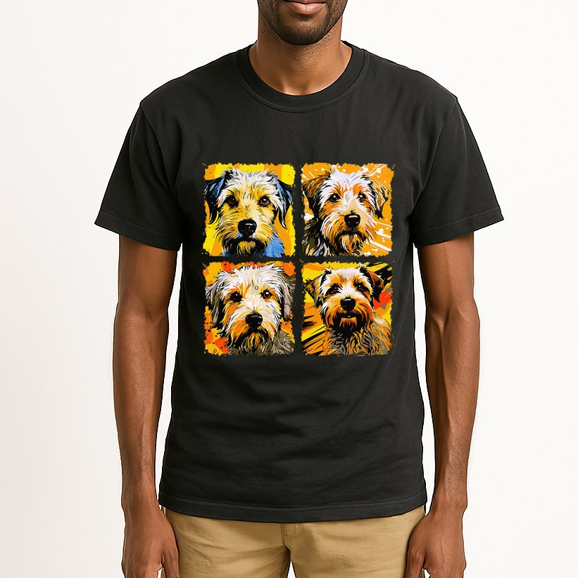 Norfolk Terrier Pop Art Colorful Drawing Painting Tall T-Shirt