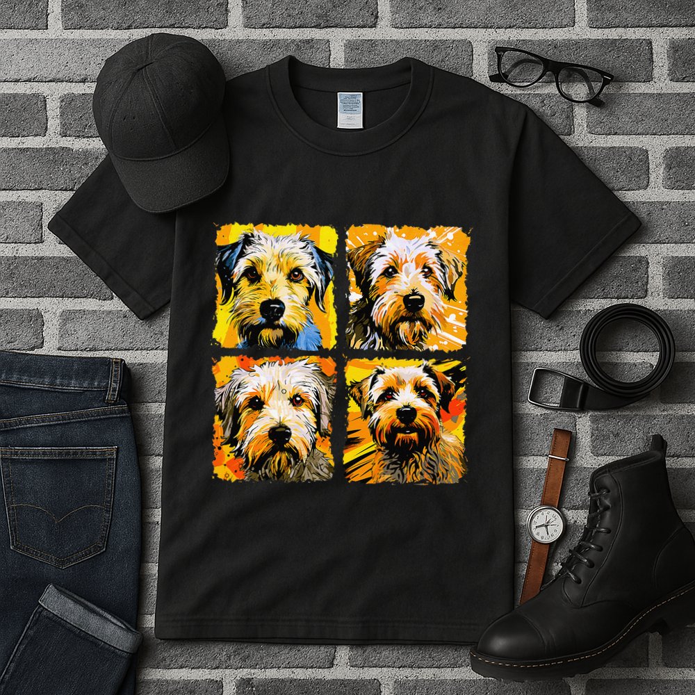 Norfolk Terrier Pop Art Colorful Drawing Painting Tall T-Shirt