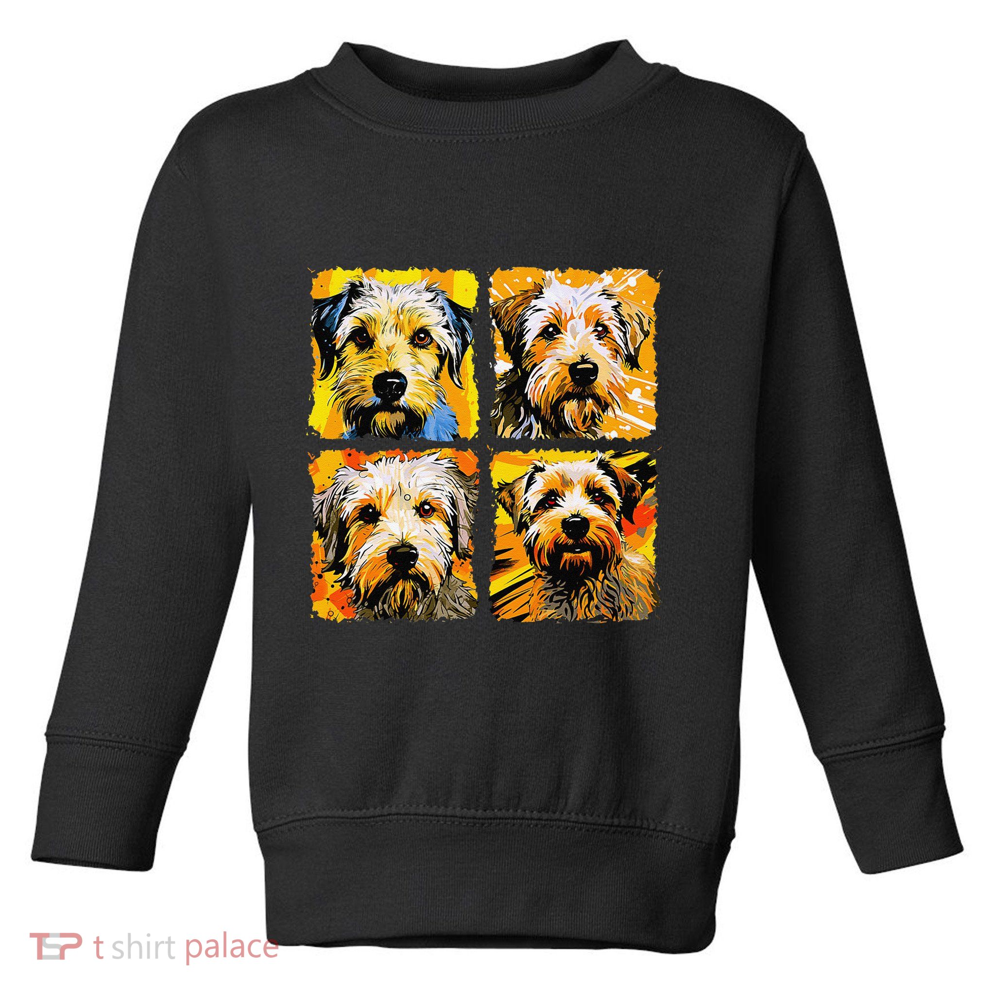 Norfolk Terrier Pop Art Colorful Drawing Painting Toddler Sweatshirt