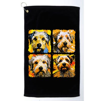 Norfolk Terrier Pop Art Colorful Drawing Painting Golf Towel