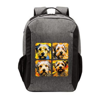 Norfolk Terrier Pop Art Colorful Drawing Painting Vector Backpack