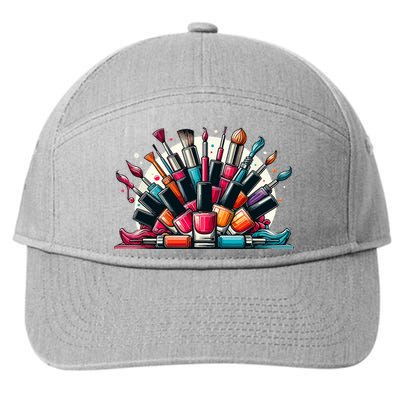 Nail Tech Polish And Tote Bag Manicure Spa Travel 7-Panel Snapback Hat