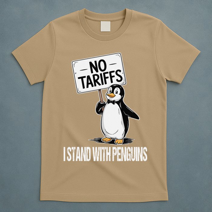 No Tariffs Penguin Protest Heard Island I Stand With T-Shirt
