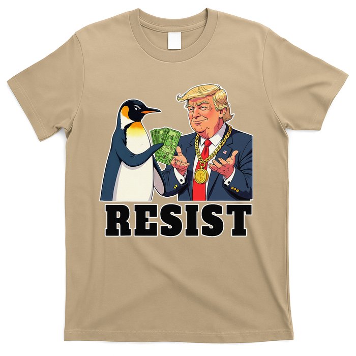 No Tariffs Penguin Protest Heard Island I Stand With T-Shirt