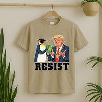 No Tariffs Penguin Protest Heard Island I Stand With T-Shirt